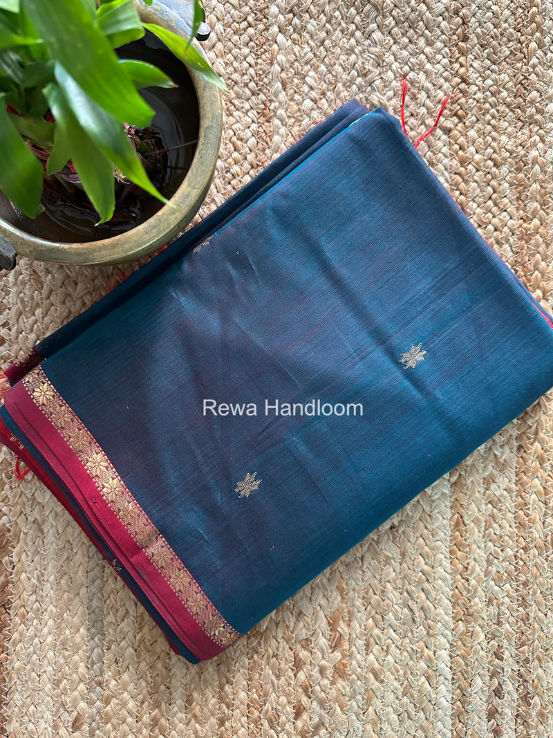 Rama Green Star Butti Maheshwari Saree SSB043