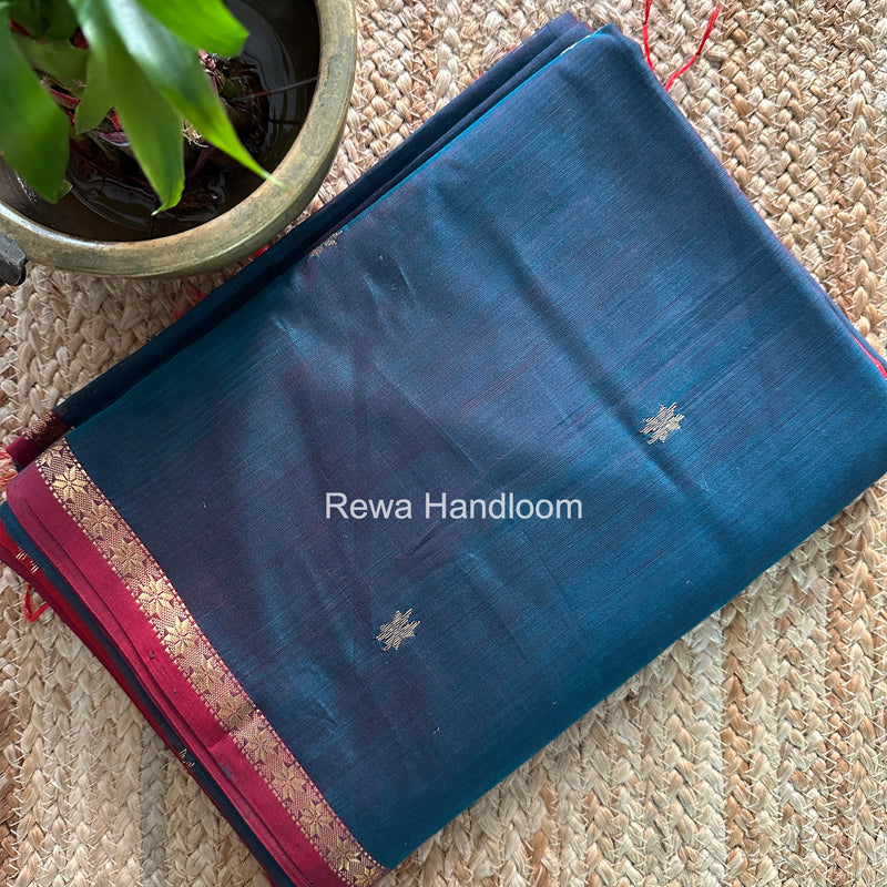 Rama Green Star Butti Maheshwari Saree SSB043