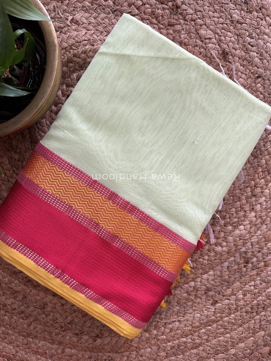Maheshwari Ganga Jamuna Rewa Border Saree