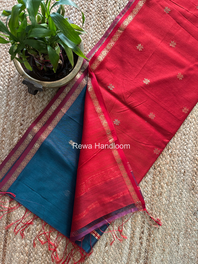 Rama Green Star Butti Maheshwari Saree SSB043