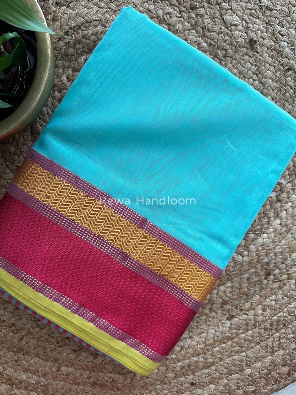 Maheshwari Ganga Jamuna Rewa Border Saree