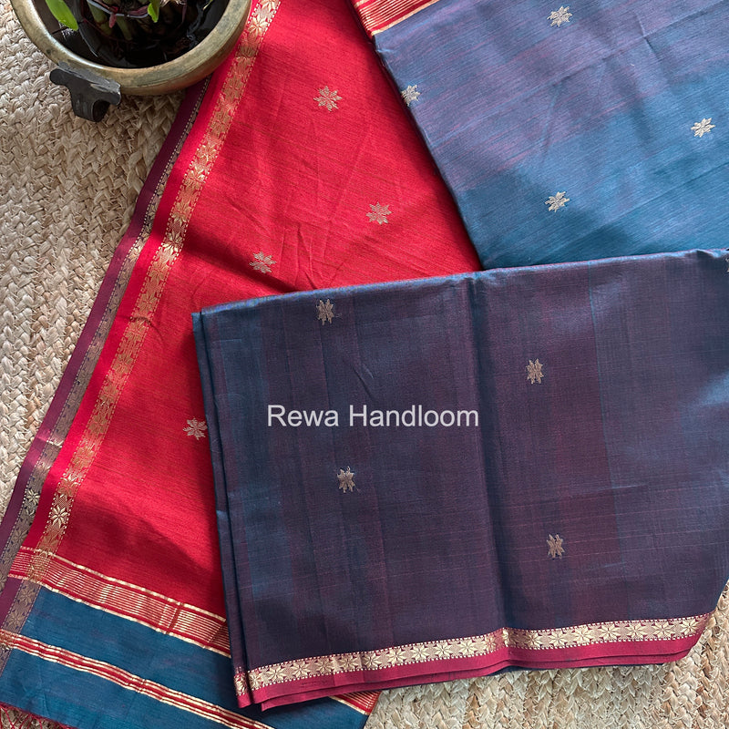 Rama Green Star Butti Maheshwari Saree SSB043