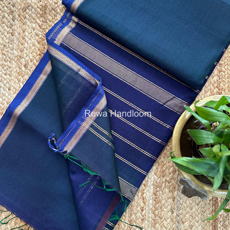 Maheshwari Shaded Plain Saree