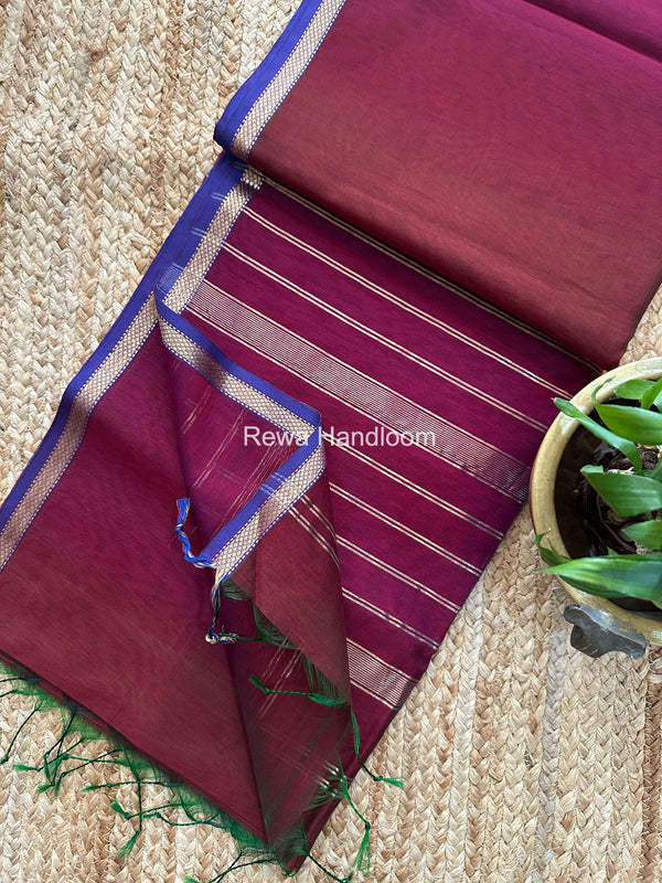 Maheshwari Shaded Plain Saree