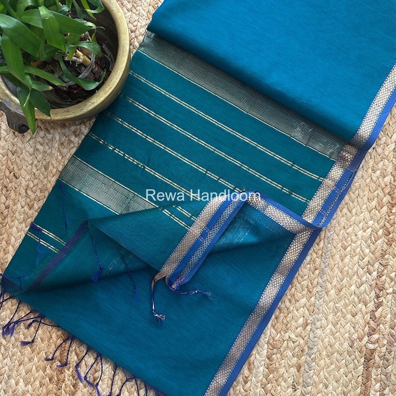 Maheshwari Shaded Plain Saree 