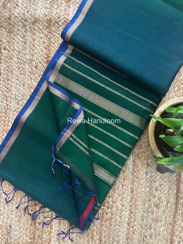 Maheshwari Shaded Plain Saree