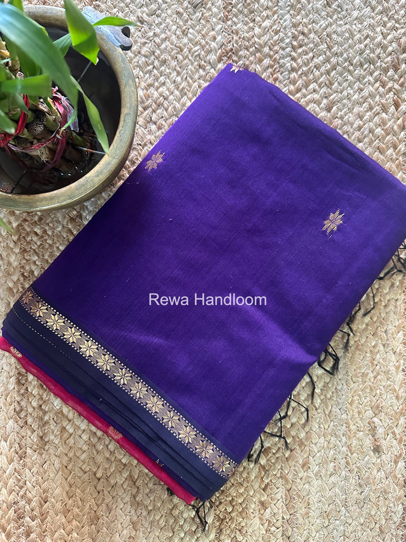 Violet Star Butti Maheshwari Saree SSB044