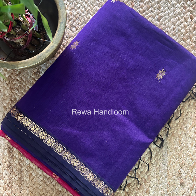 Violet Star Butti Maheshwari Saree SSB044