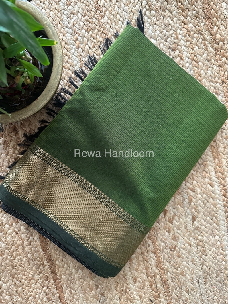 Maheshwari Green Zari Skirt Saree ZBMS02