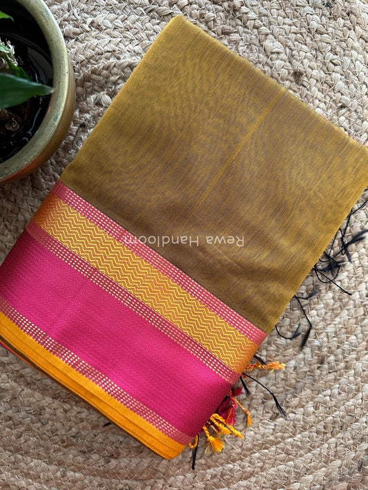 Maheshwari Ganga Jamuna Rewa Border Saree
