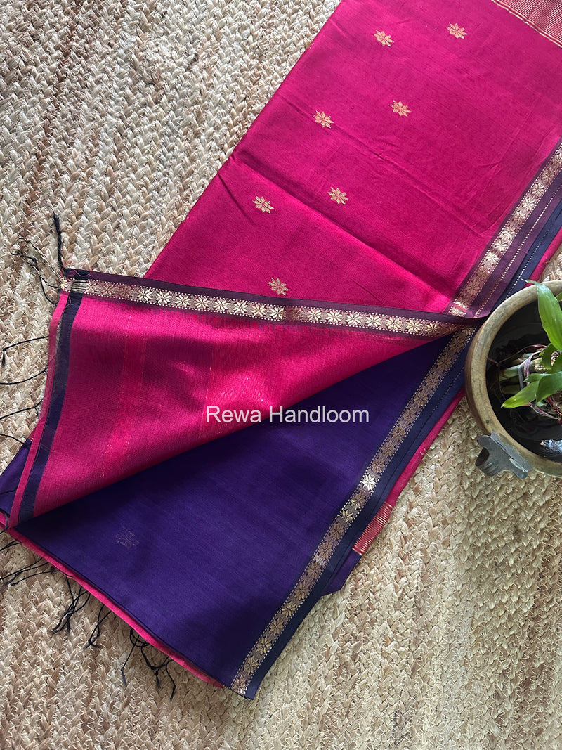 Violet Star Butti Maheshwari Saree SSB044