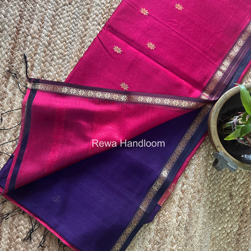 Violet Star Butti Maheshwari Saree SSB044