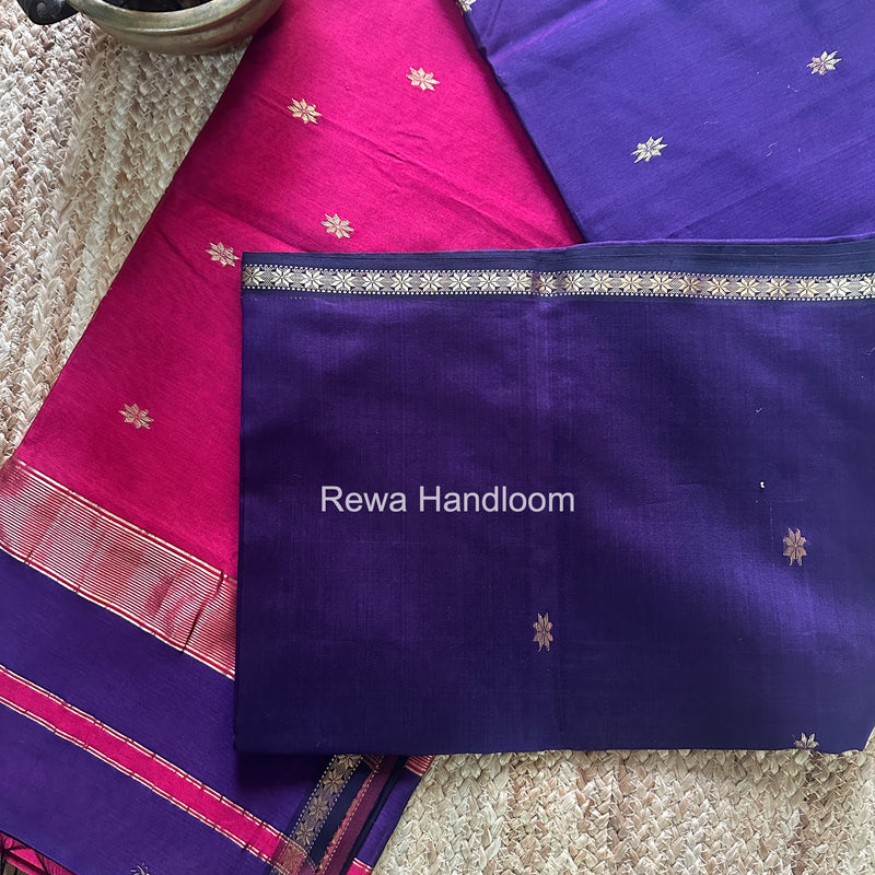 Violet Star Butti Maheshwari Saree SSB044