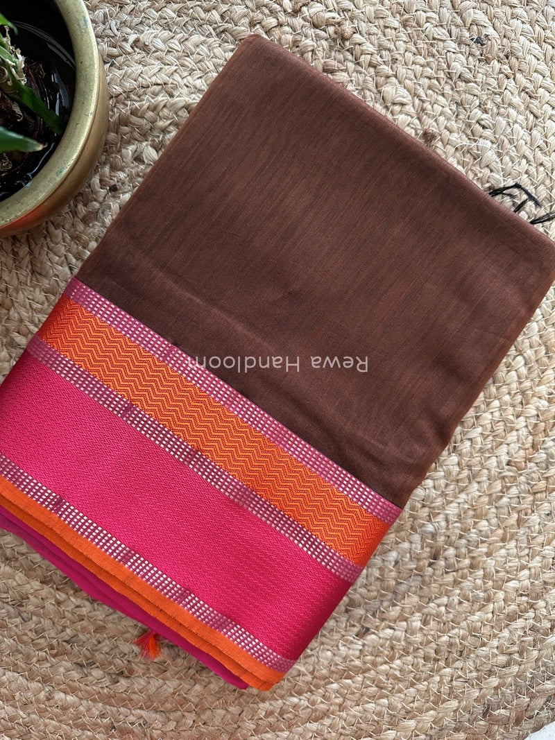 Maheshwari Ganga Jamuna Rewa Border Saree