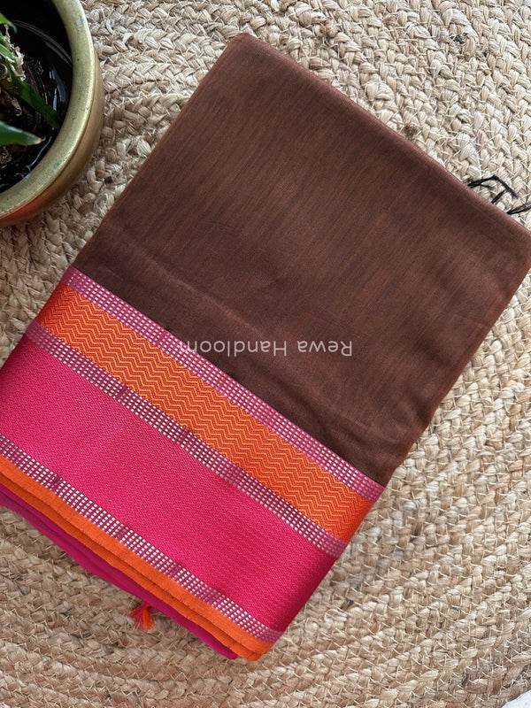 Maheshwari Ganga Jamuna Rewa Border Saree