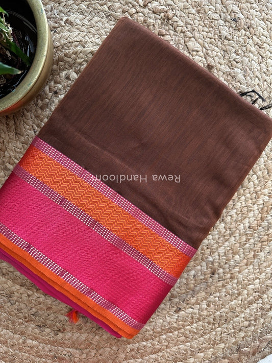 Maheshwari Ganga Jamuna Rewa Border Saree