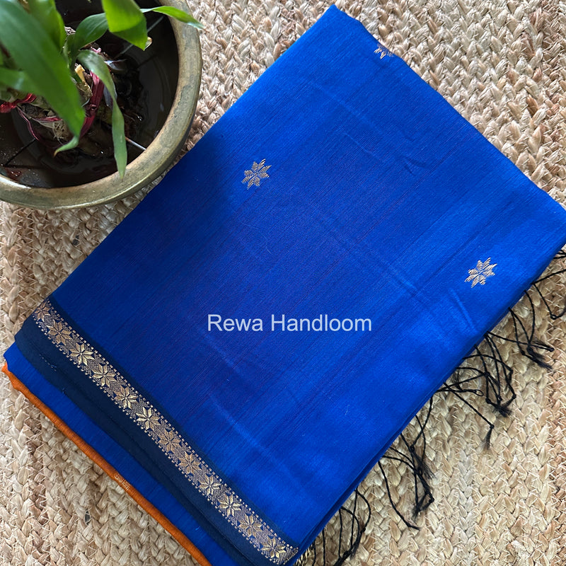 Blue Star Butti Maheshwari Saree SSB045