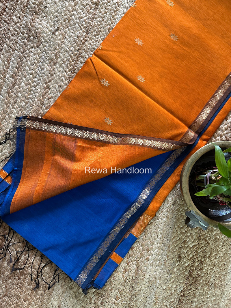 Blue Star Butti Maheshwari Saree SSB045