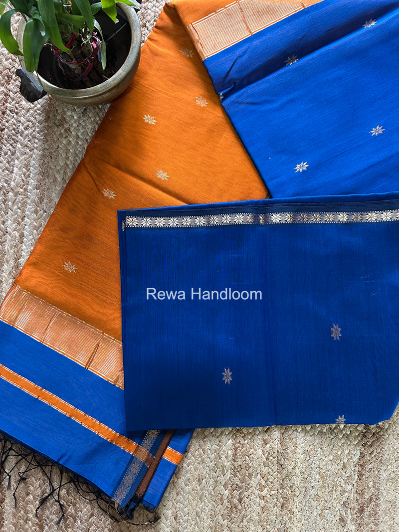 Blue Star Butti Maheshwari Saree SSB045