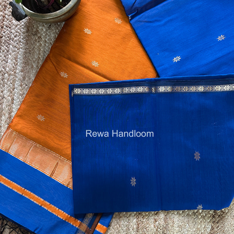Blue Star Butti Maheshwari Saree SSB045