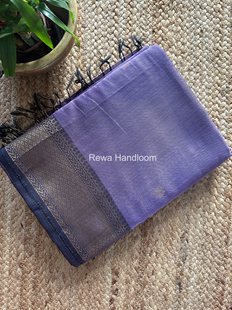 Maheshwari Lavender Lotus Butta Saree LBS070