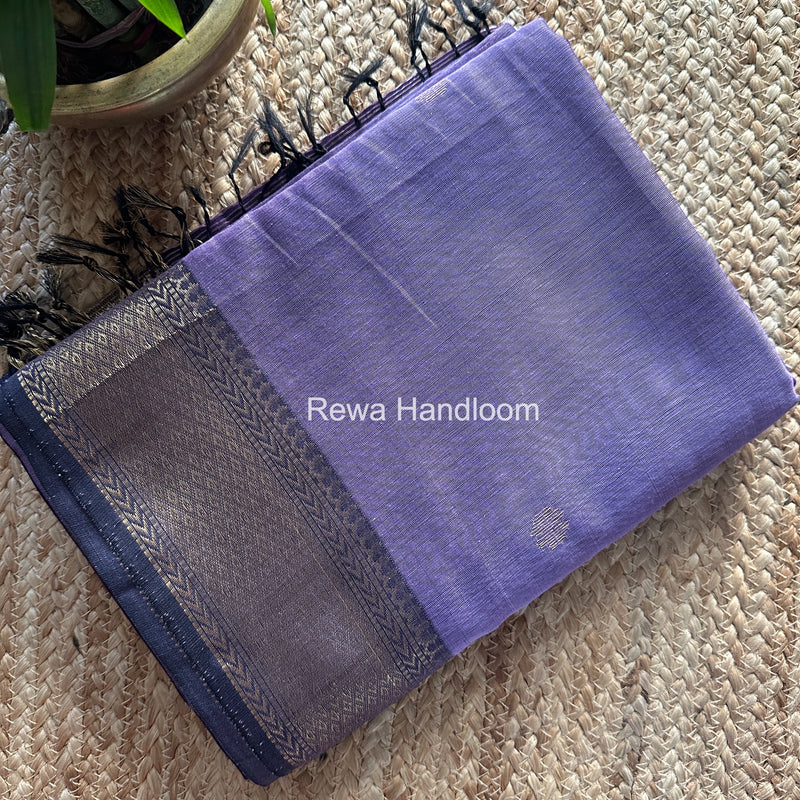 Maheshwari Lavender Lotus Butta Saree LBS070