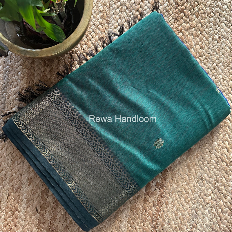 Maheshwari Sea Green Lotus Butta Saree LBS073