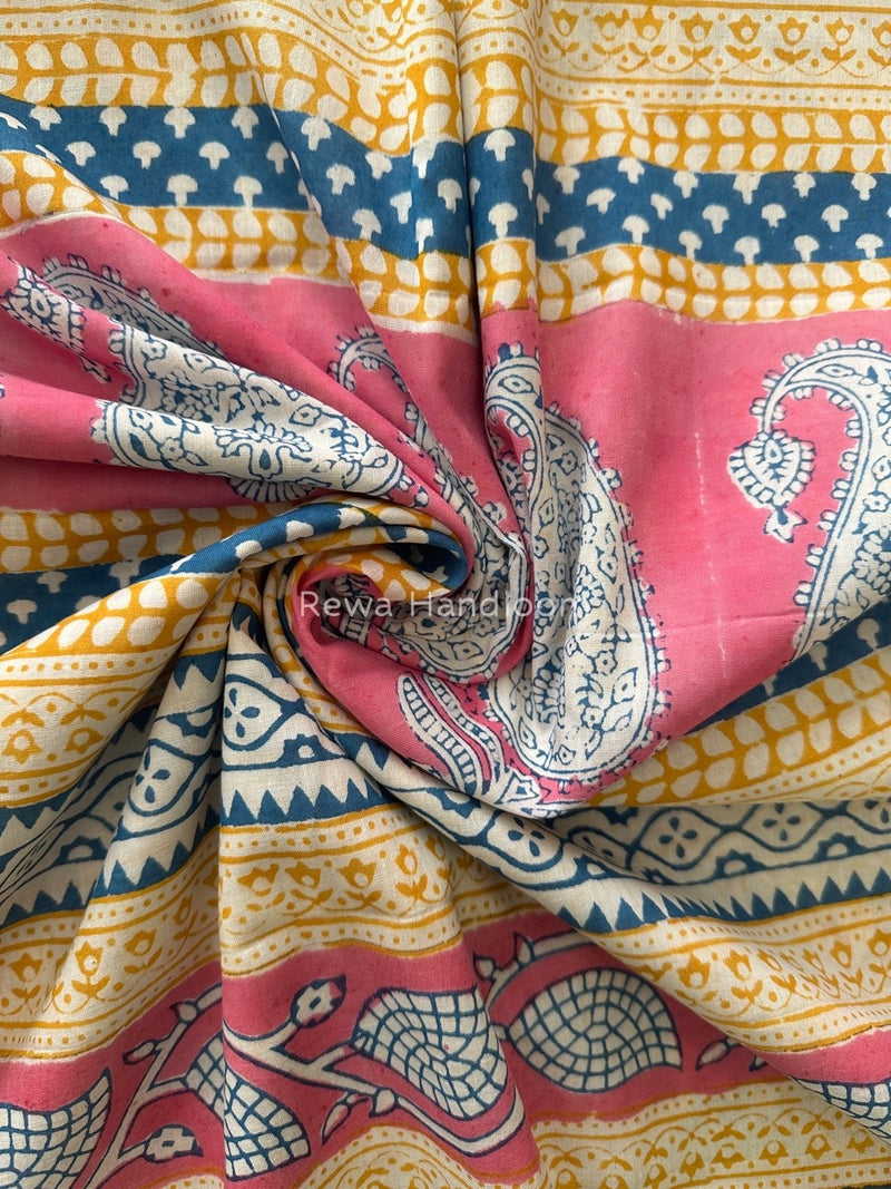 Blue Indigo Cotton Saree IND012