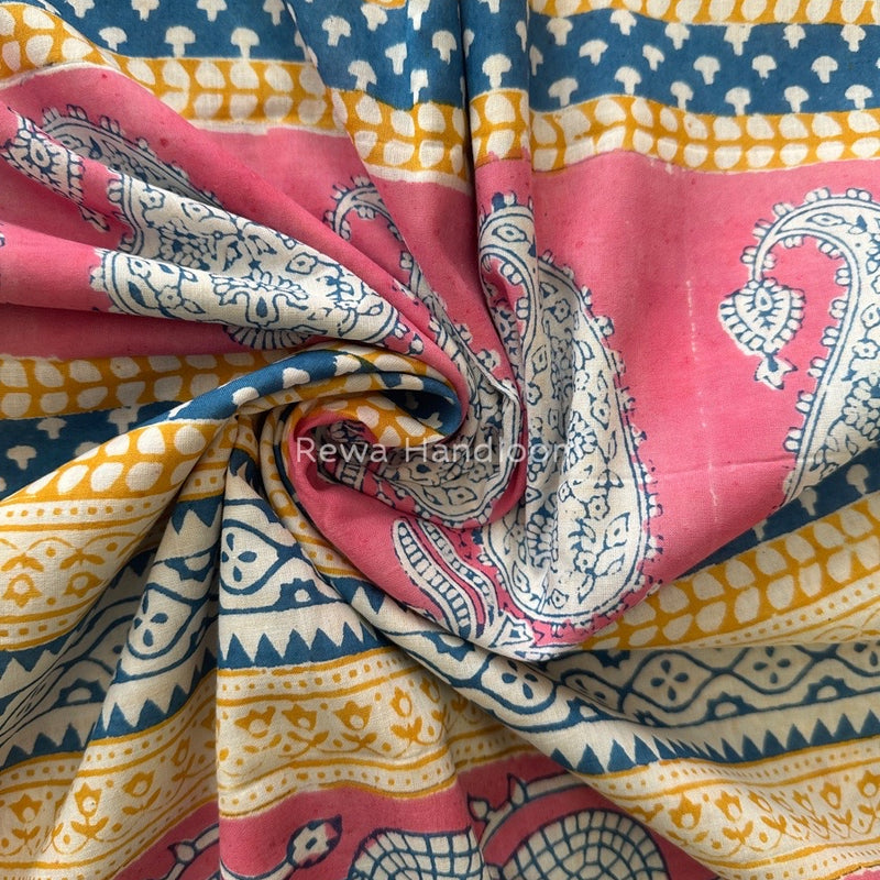 Blue Indigo Cotton Saree IND012