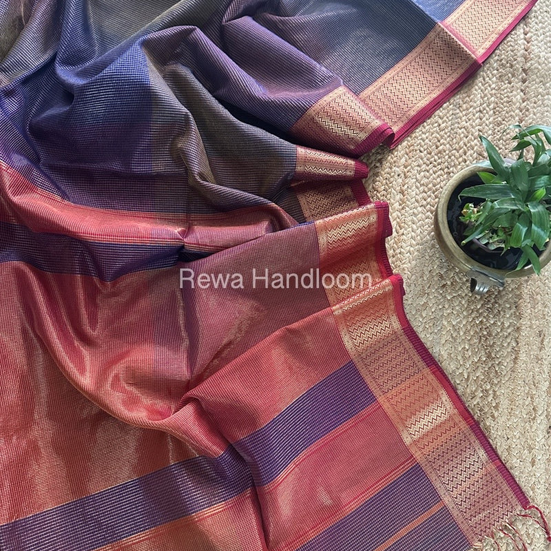 Exclusive Maheshwari Tissue Silk Saree