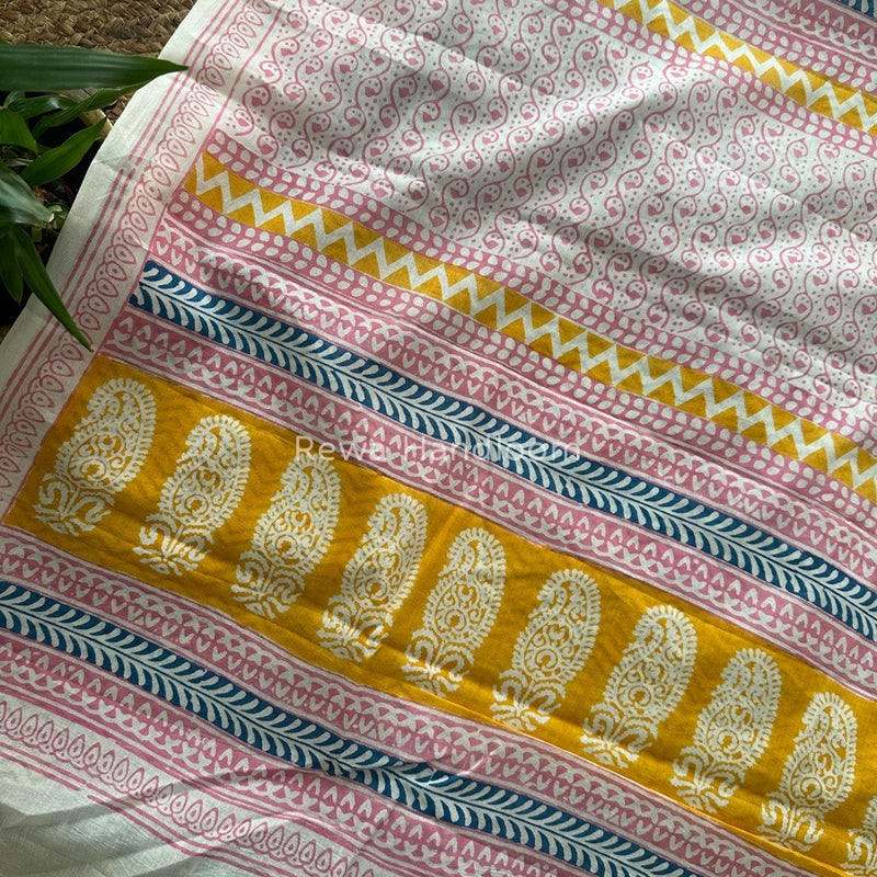 Blue Indigo Cotton Saree IND028