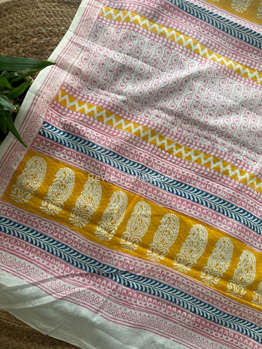 Blue Indigo Cotton Saree IND028