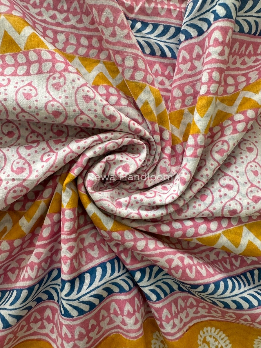 Blue Indigo Cotton Saree IND028