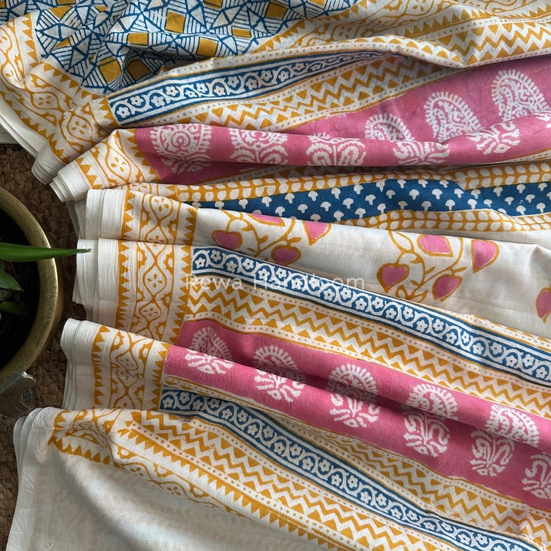 Blue Indigo Cotton Saree IND020