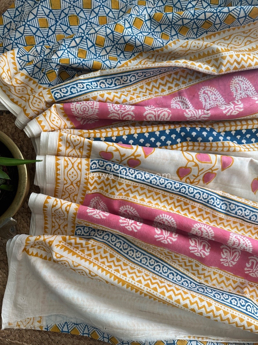 Blue Indigo Cotton Saree IND020