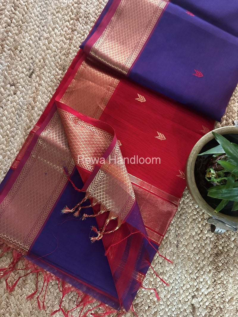 Maheshwari Zari Butti Saree