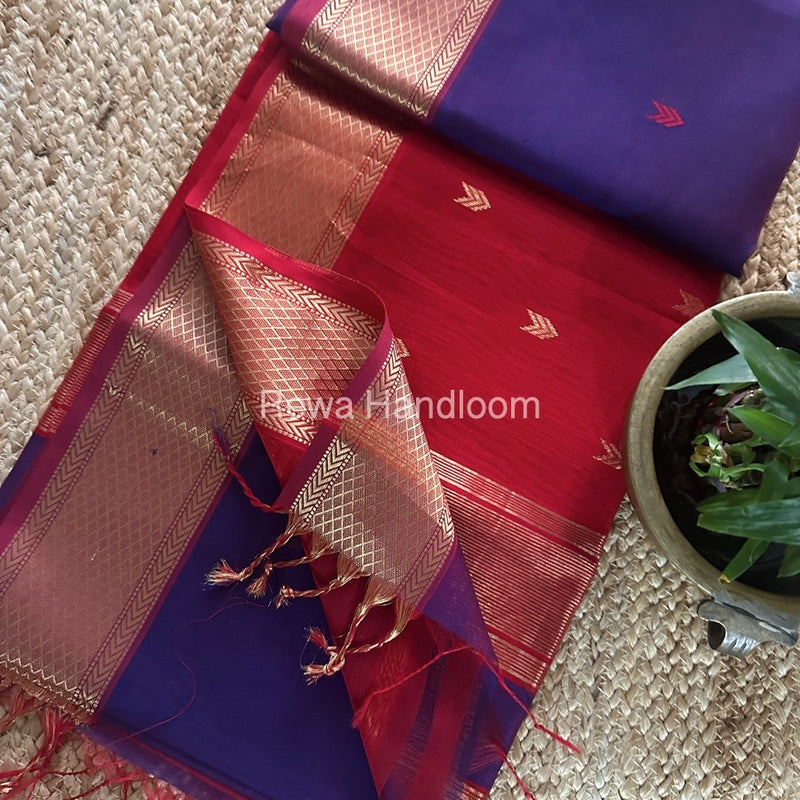 Maheshwari Zari Butti Saree