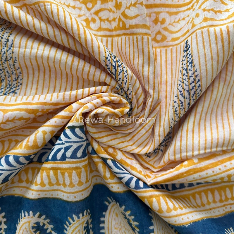 Pink Indigo Cotton Saree IND04
