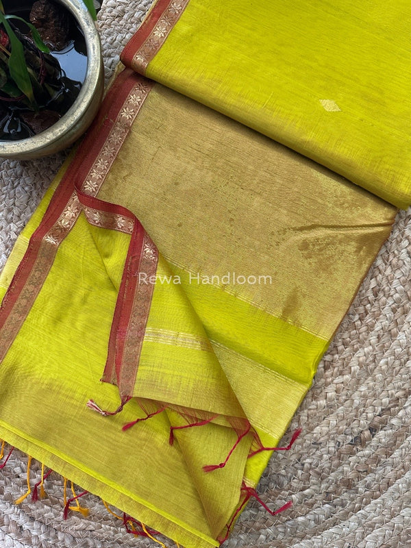 Zari Butti Maheshwari Saree