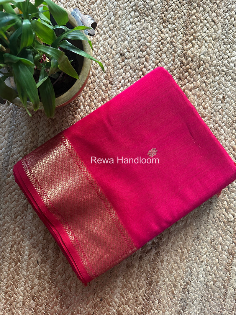 Maheshwari Rani Pink Lotus Butta Saree LBS083