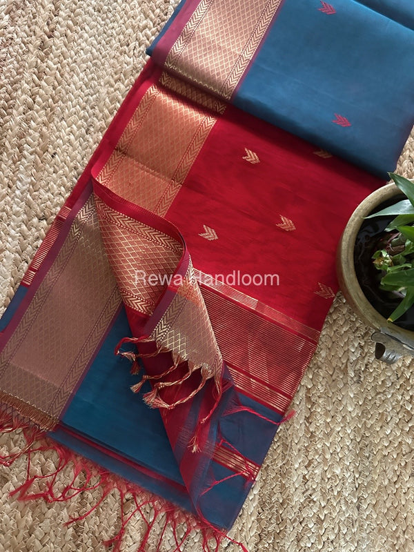 Maheshwari Zari Butti Saree 