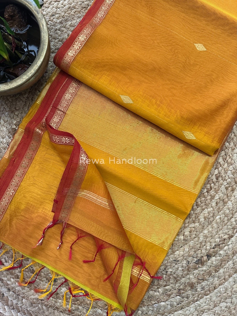 Zari Butti Maheshwari Saree