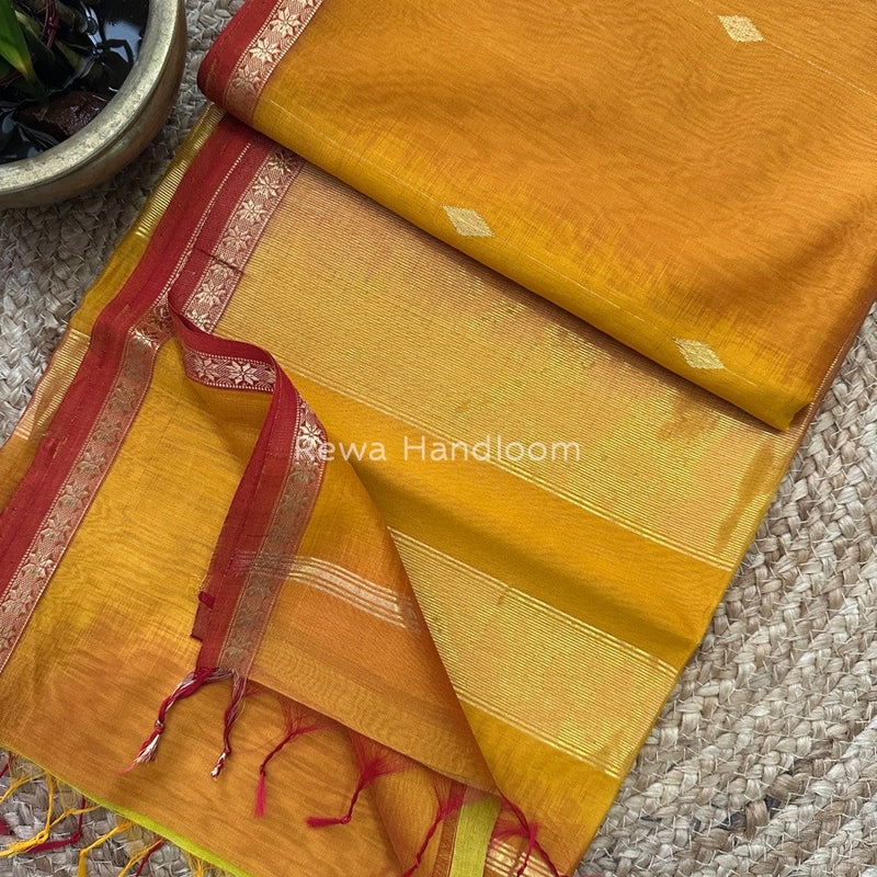 Zari Butti Maheshwari Saree