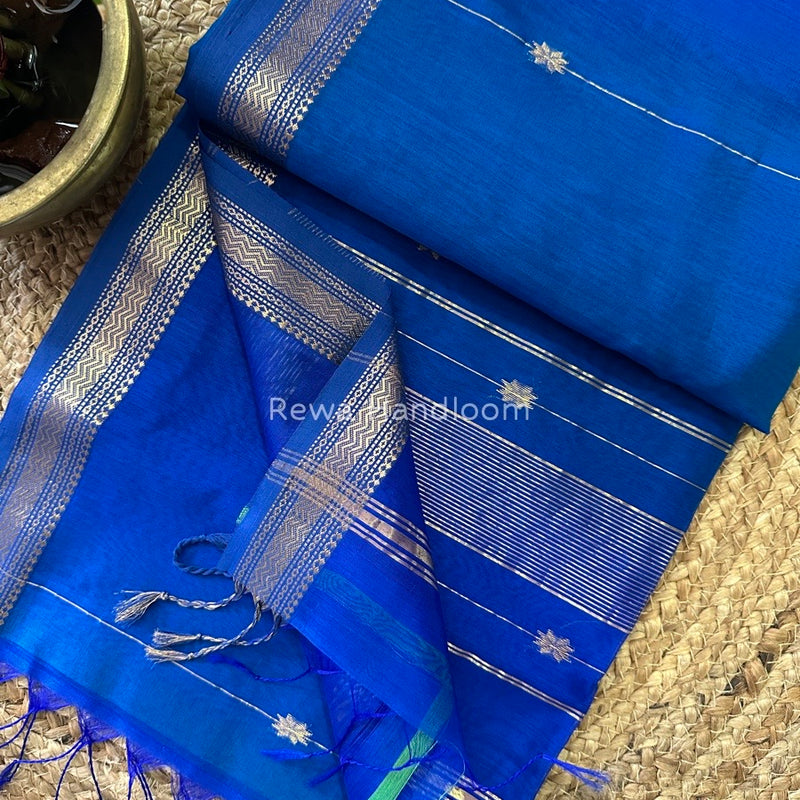 Zari Butti Maheshwari Saree