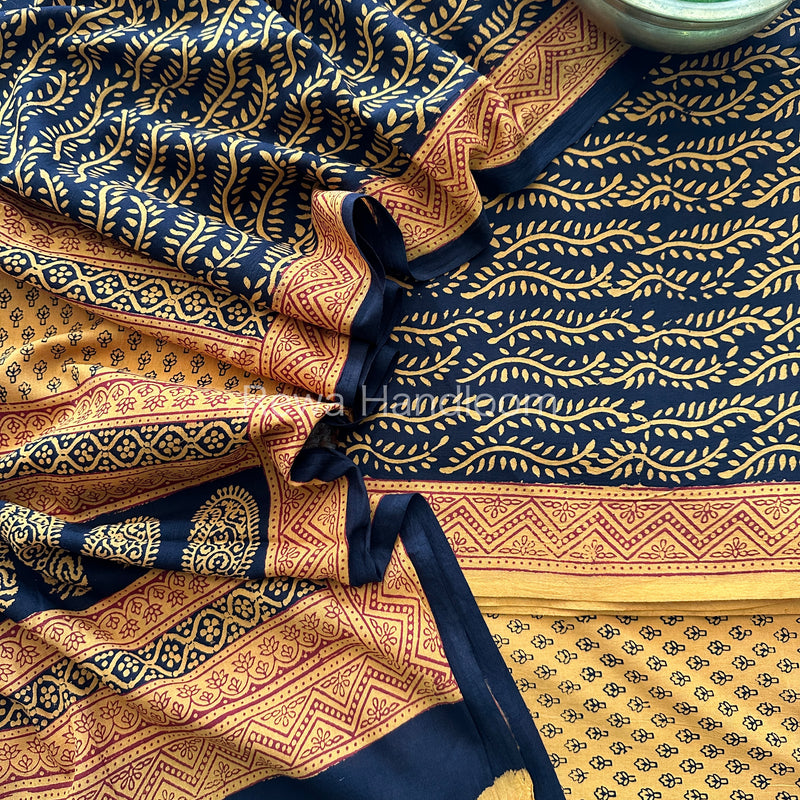  Bagh Print Cotton Suit
