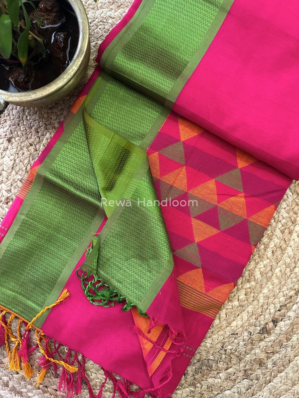 Maheshwari Heavy Pallu Saree