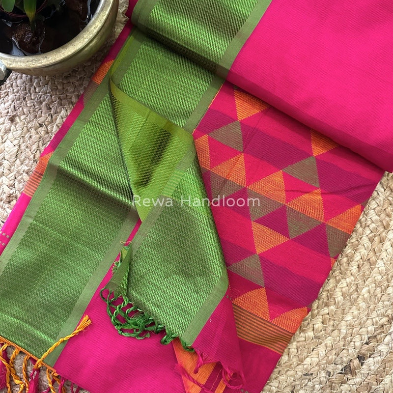 Maheshwari Heavy Pallu Saree