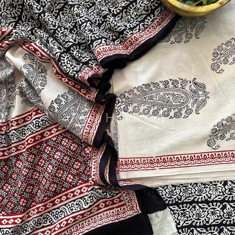  Bagh Print Cotton Suit