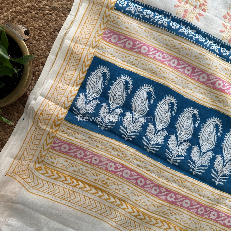 Blue Indigo Cotton Saree IND016