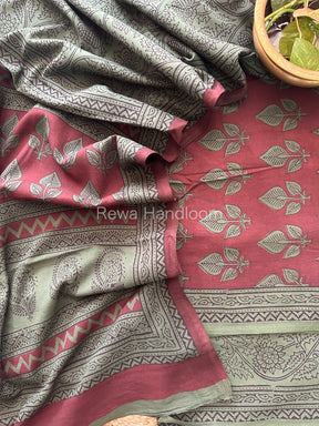  Bagh Print Cotton Suit